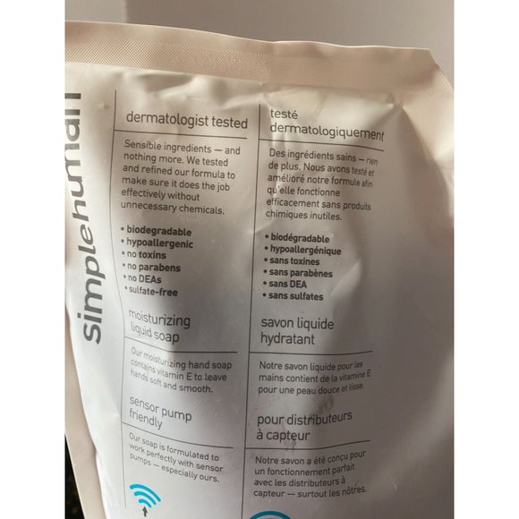 SimpleHuman 34 OZ. Liquid Hand Soap Refill, Spring Water, NIB - Picture 7 of 7